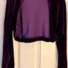 GK ICE SKATE DANCE LADIES LARGE EGGPLANT VELVET LONGSLEEVE SHRUG JACKET SZ L - Image 6