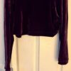 GK ICE SKATE DANCE LADIES LARGE EGGPLANT VELVET LONGSLEEVE SHRUG JACKET SZ L - Image 7