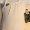 GK COMPETITION SHIRT SINGLET CHILD X-SMALL WHITE N/S TRADITIONAL LEG CUT Sz CXS