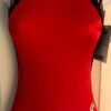 GK RED ZEBRA ADULT X-SMALL RED N/S ICED ZEBRA FOIL GYMNASTS DANCE LEOTARD Sz AXS