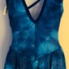 GK TIE DYE DOT FOIL GIRLS LARGE V-BACK VELVET TRIM TANK FIGURE SKATE DRESS CL - Image 7