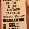 GK ELITE PINK VELVET CHILD LARGE CAMISOLE GYMNASTICS DANCE LEOTARD Sz CL NWT! - Image 6
