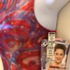 CARLY PATTERSON GK ADULT SMALL RED VELVET FOIL GYMNASTS DANCE TANK LEOTARD Sz AS - Image 4