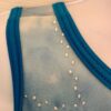 GK ICE FIGURE SKATE BLUE CLOUDS ADULT SMALL SLVLS BEAD PRINT TANK DRESS Sz AS - Image 2