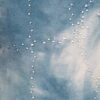 GK ICE FIGURE SKATE BLUE CLOUDS ADULT SMALL SLVLS BEAD PRINT TANK DRESS Sz AS - Image 3