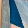GK ICE FIGURE SKATE BLUE CLOUDS ADULT SMALL SLVLS BEAD PRINT TANK DRESS Sz AS - Image 5