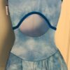 GK ICE FIGURE SKATE BLUE CLOUDS ADULT SMALL SLVLS BEAD PRINT TANK DRESS Sz AS - Image 8