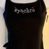 GK â€˜SYNCHROâ€™ JEWELED ACCENTS ADULT P-MEDIUM BLACK COTTON CAMISOLE TOP SZ PM NWT!