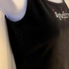 GK â€˜SYNCHROâ€™ JEWELED ACCENTS ADULT P-MEDIUM BLACK COTTON CAMISOLE TOP SZ PM NWT! - Image 3