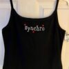 GK â€˜SYNCHROâ€™ JEWELED ACCENTS ADULT P-MEDIUM BLACK COTTON CAMISOLE TOP SZ PM NWT! - Image 6