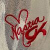 NASTIA LIUKIN GK ADULT SMALL SILVER FOIL PINK LASER CUT GYMNAST DANCE LEOTARD AS - Image 6