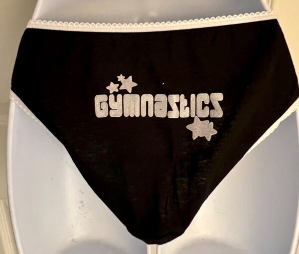 GK BOXERS REBELION WOMENS SMALL GYMNASTICS GLITTER GRAPHIC PANTY/CAMI SET Sz S - Image 5