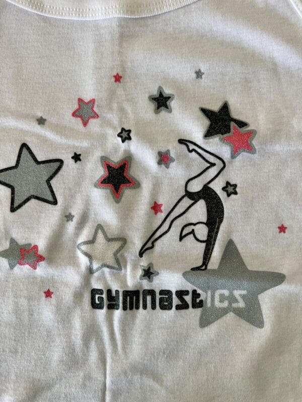 GK BOXERS REBELION WOMENS SMALL GYMNASTICS GLITTER GRAPHIC PANTY/CAMI SET Sz S - Image 8