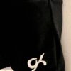 GK BLACK VELVET CHILD MED MICRO MINI JA WORKOUT CHEER DANCE GYMNASTS SHORTS SZ M - Image 3