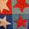 GK LEOTARD ADULT MEDIUM PATRIOTIC STAR PRINT FOIL TANK GYMNASTIC DANCE NWT! AM - Image 2