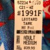 GK LEOTARD ADULT MEDIUM PATRIOTIC STAR PRINT FOIL TANK GYMNASTIC DANCE NWT! AM - Image 4