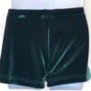 GK GREEN VELVET CHILD MEDIUM MICRO MINI WORKOUT DANCE GYMNASTICS CHEER SHORTS CM - Image 3
