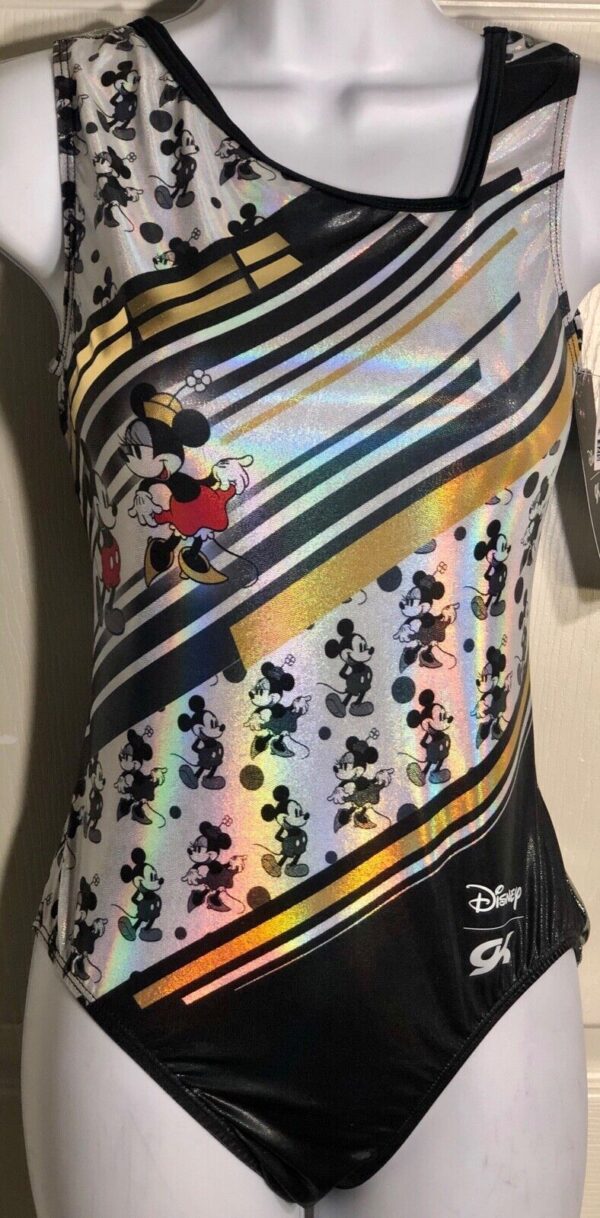 GK DISNEY ADULT MEDIUM MICKEY & MINNIE MOUSE GYMNASTICS DANCE TANK LEOTARD SZ M