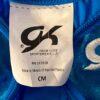 GK TURQUOISE FOIL TECHMESH CHILD MEDIUM WHITE PEARLS GYMNAST RACERBACK LEOTARD M - Image 11