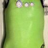 GK GREEN CHILD X-SMALL FOIL CATERPILLAR ACCENT GYMNASTICS DANCE TANK LEOTARD CXS
