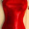 GK RED SHIMMER LADIES X-SMALL SPARKLY GYMNASTICS DANCE TANK LEOTARD Sz AXS NWT!