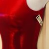 GK RED SHIMMER LADIES X-SMALL SPARKLY GYMNASTICS DANCE TANK LEOTARD Sz AXS NWT! - Image 4