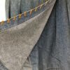 MWC DENIM JEAN SKIRT LADIES SIZE 10 BUTTON WRAP SUEDE STITCHING Sz 10 EUC! - Image 3
