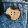 MWC DENIM JEAN SKIRT LADIES SIZE 10 BUTTON WRAP SUEDE STITCHING Sz 10 EUC! - Image 4