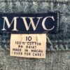 MWC DENIM JEAN SKIRT LADIES SIZE 10 BUTTON WRAP SUEDE STITCHING Sz 10 EUC! - Image 6