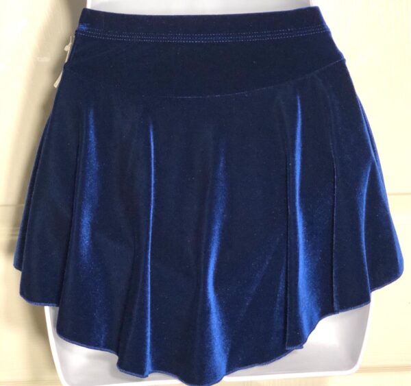 GK ELITE ICE SKATE SKIRT ADULT X-SMALL SAPPHIRE VELVET PULL ON SKIRT Sz AXS NWT! - Image 6