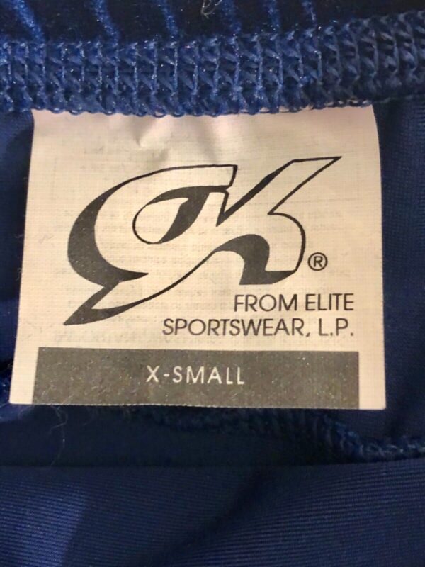 GK ELITE ICE SKATE SKIRT ADULT X-SMALL SAPPHIRE VELVET PULL ON SKIRT Sz AXS NWT! - Image 11