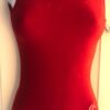 GK RED VELVET LADIES X-SMALL CLASSIC GYMNASTICS DANCE TANK LEOTARD Sz AXS NWT!