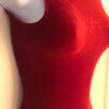 GK RED VELVET LADIES X-SMALL CLASSIC GYMNASTICS DANCE TANK LEOTARD Sz AXS NWT! - Image 2
