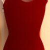 GK RED VELVET LADIES X-SMALL CLASSIC GYMNASTICS DANCE TANK LEOTARD Sz AXS NWT! - Image 5