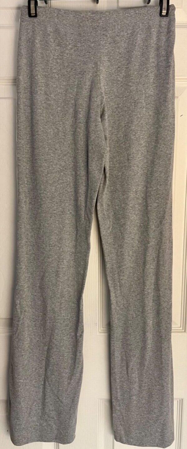 GK â€œDANCEâ€ GRAPHIC ADULT SMALL GRAY COTTON ATHLETIC LOUNGE STRIPES PANTS Sz AS - Image 5