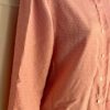 TALBOTS Women's Petite 4 PURE SILK PINK WHITE Check LS BUTTON Blouse SZ 4P - Image 2