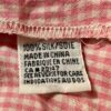 TALBOTS Women's Petite 4 PURE SILK PINK WHITE Check LS BUTTON Blouse SZ 4P - Image 5