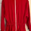 GK WARM UP ADULT SMALL RED SMOOTH VELVET GYMNAST CHEER SKATE CASUA 2 PC SET Sz S - Image 2