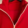GK WARM UP ADULT SMALL RED SMOOTH VELVET GYMNAST CHEER SKATE CASUA 2 PC SET Sz S - Image 3