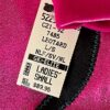 GK LgS PINK VELVET FOIL ADULT SMALL BLACK RIBBONS GYMNAST DANCE CHEER LEOTARD AS - Image 6
