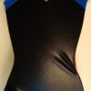 ADIDAS TANK ADULT SMALL GYMNASTICS DANCE GK LEOTARD BLACK BLUE FOIL STAR AS NWT! - Image 2
