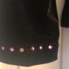 GK BLACK VELVET CHILD SMALL JA SKATE GYMNASTIC DANCE CHEER WARM UP JACKET Sz CS - Image 3