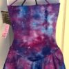 GK ICE FIGURE SKATE CAMISOLE ADULT SMALL MIDNIGHT AURORA FOIL PRINT DRESS AS NWT - Image 3