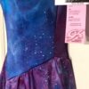 GK ICE FIGURE SKATE CAMISOLE ADULT SMALL MIDNIGHT AURORA FOIL PRINT DRESS AS NWT - Image 7