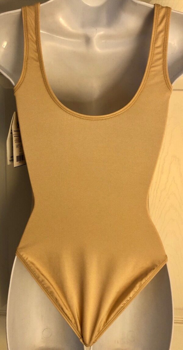 GK Elite LADIES SMALL Nylon/Spandex NATURAL TONED TANK LINER #1457 AS WAS $39.99 - Image 2