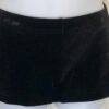 GK BLACK VELVET CHILD MEDIUM MICRO MINI WORKOUT DANCE GYMNASTICS CHEER SHORTS CM - Image 2