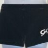 GK BLACK VELVET CHILD MEDIUM MICRO MINI WORKOUT DANCE GYMNASTICS CHEER SHORTS CM - Image 4