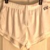 GK SHORTS ADULT X-SMALL WHITE N/S GYMNASTICS RUNNING COMPETITION FITNESS AXS NWT