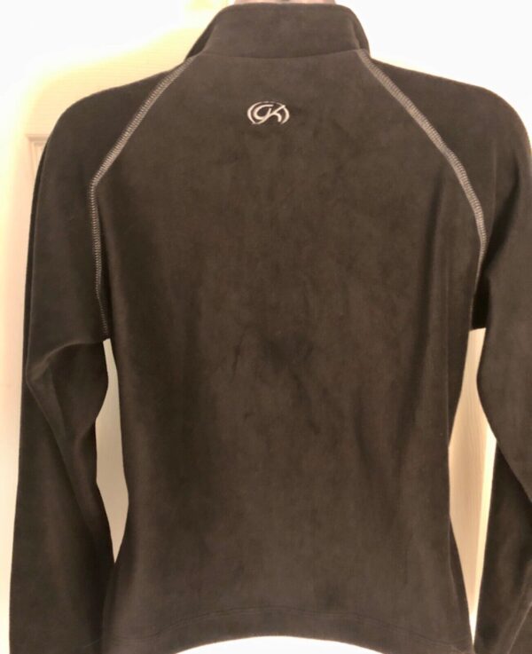 GK WARM UP JACKET ADULT SMALL BLACK MICROFLEECE FULL ZIP SKATE GYM ATHLETIC AS - Image 3