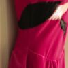 GK ICE FIGURE SKATE DRESS ADULT SMALL BERRY VELVET ASYM CAMISOLE FOIL AS NWT! - Image 4